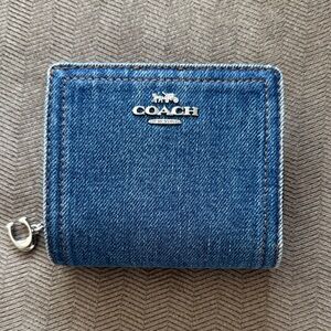 Coach Denim Snap Wallet